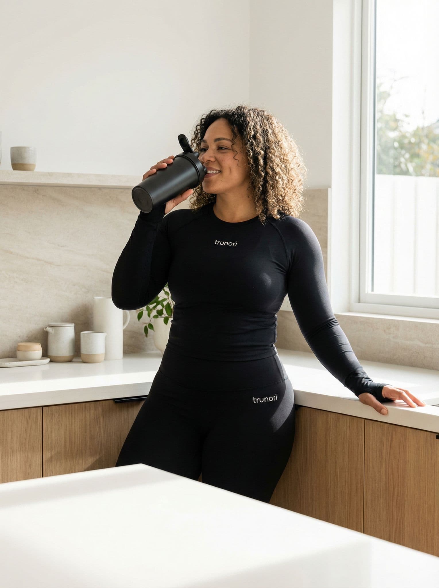 Woman in Trunori athletic wear